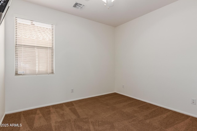 871 E Melanie St, San Tan Valley, AZ 85140 - empty room with carpet flooring, baseboards, and ceiling fan