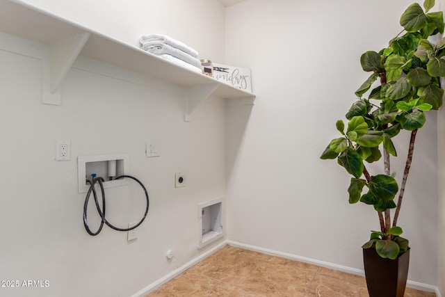 871 E Melanie St, San Tan Valley, AZ 85140 - washroom featuring washer hookup, hookup for an electric dryer, and baseboards
