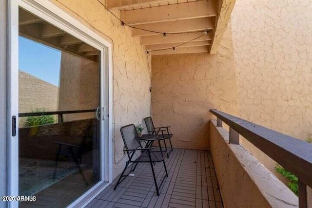 view of balcony
