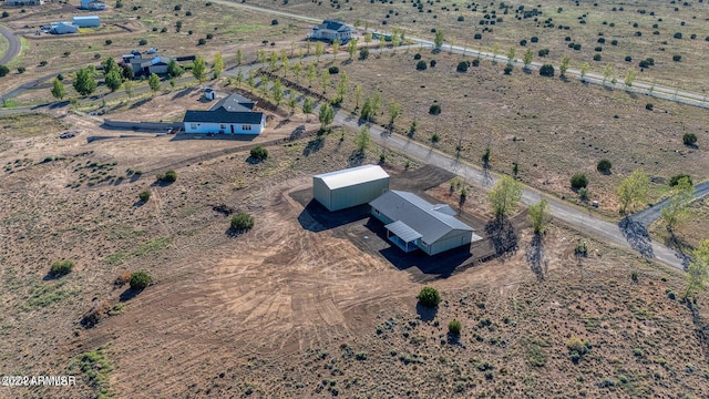 drone / aerial view featuring a rural view