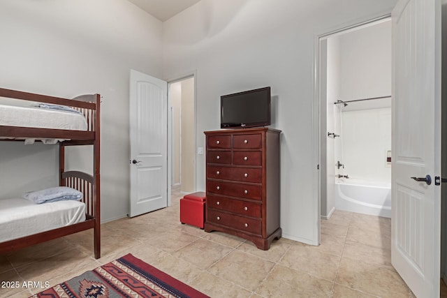 view of tiled bedroom