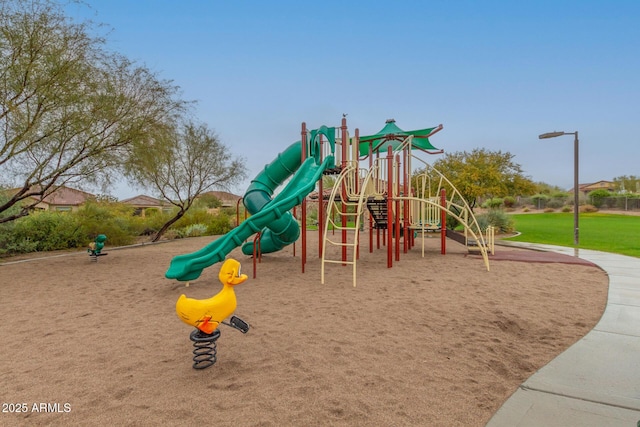 view of jungle gym