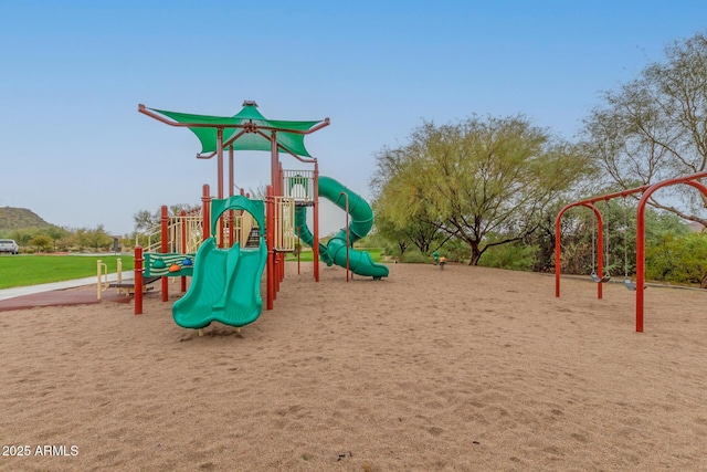 view of jungle gym