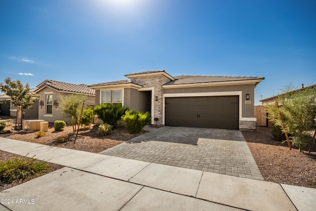 view of front of home featuring a garage