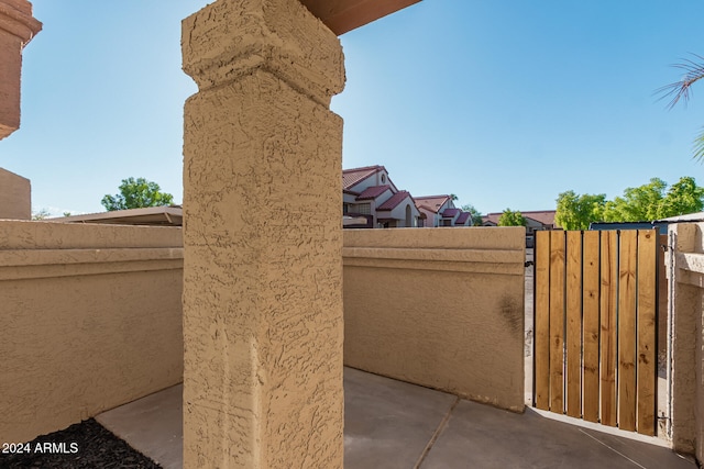 exterior space featuring concrete floors