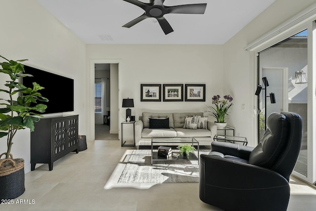 20475 E Indiana Ave, Queen Creek, AZ 85142 - living area with a ceiling fan