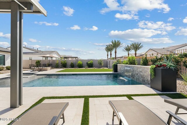 20475 E Indiana Ave, Queen Creek, AZ 85142 - view of swimming pool with a patio and a fenced backyard