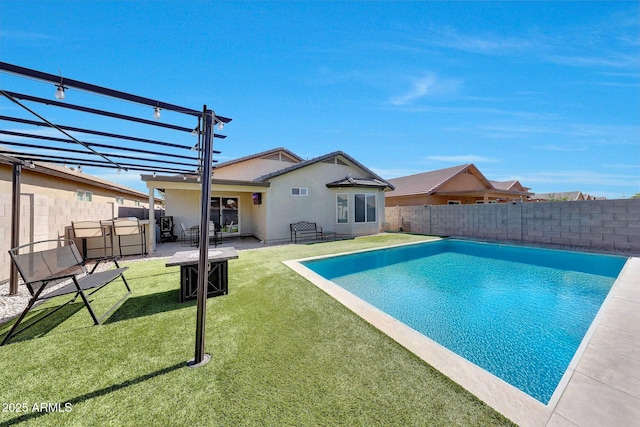 2716 W Sunland Ave, Phoenix, AZ 85041 - view of pool with a pergola