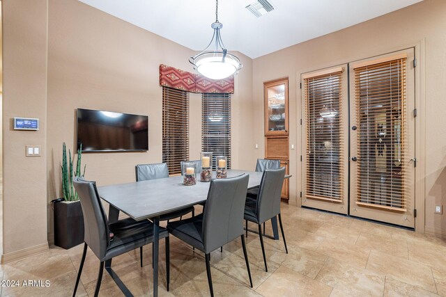 view of dining area