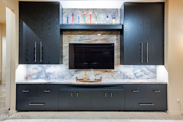 kitchen featuring tasteful backsplash