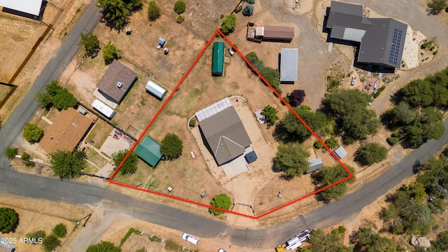 17696 W Foothill Rd, Yarnell, AZ 85362 - aerial view of property's location featuring property parcel outlined