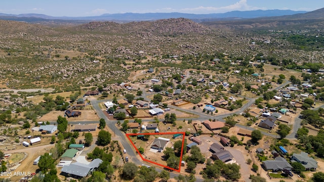 17696 W Foothill Rd, Yarnell, AZ 85362 - view of property location featuring a mountainous background and property parcel outlined