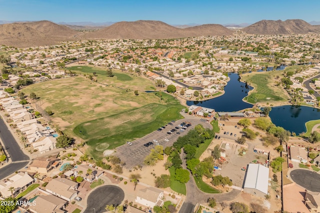 21335 N 64th Ave, Glendale, AZ 85308 - bird's eye view featuring a water and mountain view and a residential view