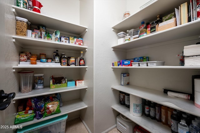 view of pantry