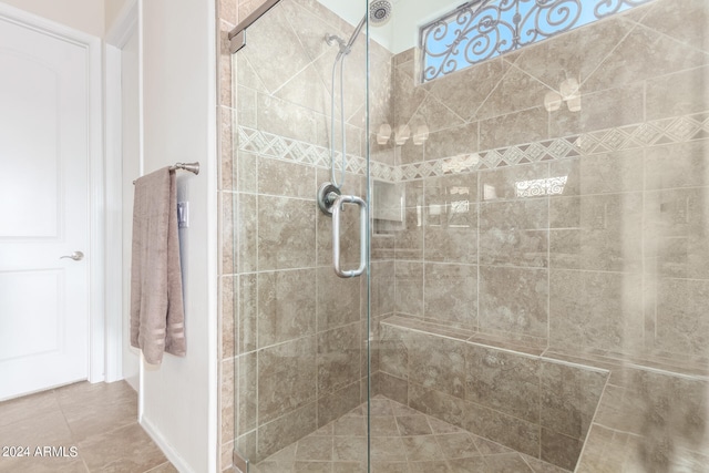 bathroom with walk in shower