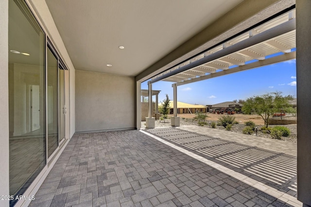 18217 E Spring Valley Ct, Rio Verde, AZ 85263 - view of patio / terrace with a pergola