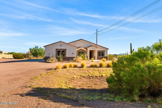 view of front of home