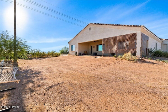 view of rear view of property