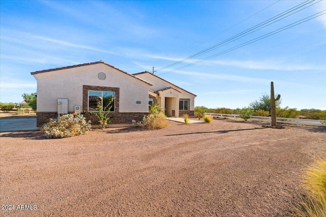 view of front of home