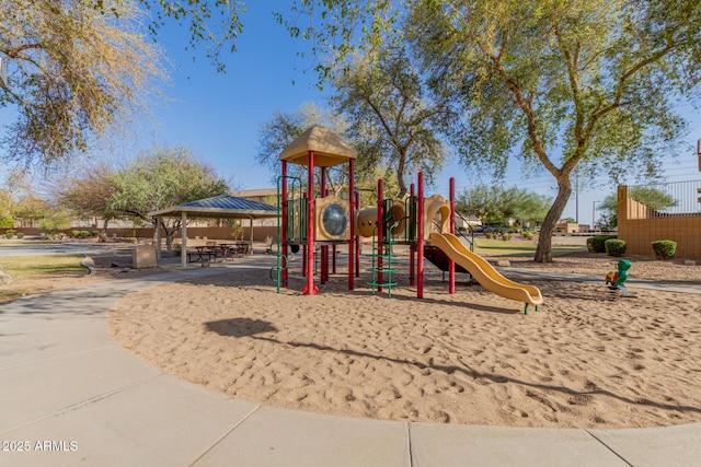 view of communal playground