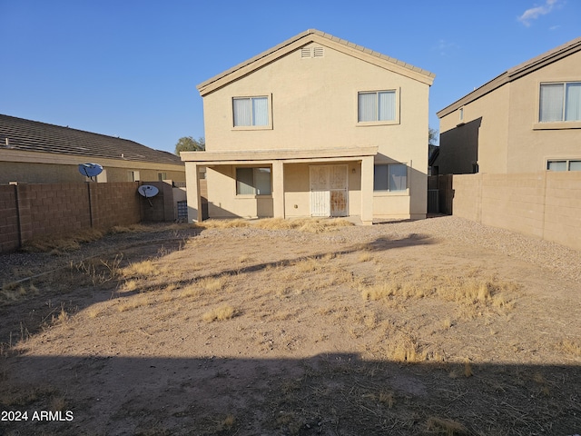 view of rear view of house