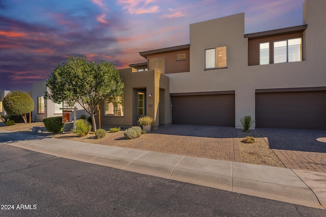 view of front of home featuring a garage