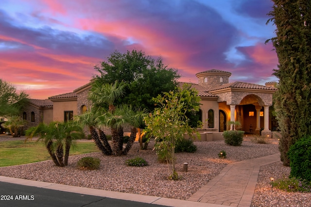 view of mediterranean / spanish-style house