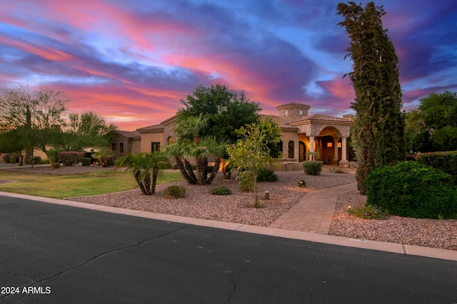 view of mediterranean / spanish home