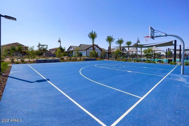 view of sport court