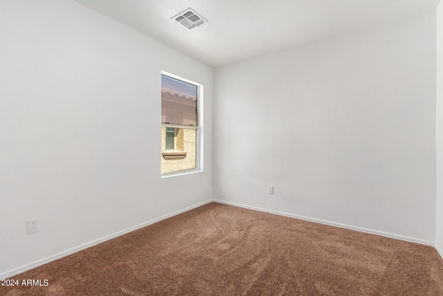 view of carpeted empty room