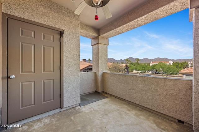 14000 N 94th St Unit 3198, Scottsdale, AZ 85260 - balcony featuring a mountain view and ceiling fan