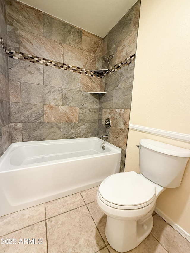 17371 N 86th Ave, Peoria, AZ 85382 - bathroom featuring toilet, tub / shower combination, and tile patterned floors