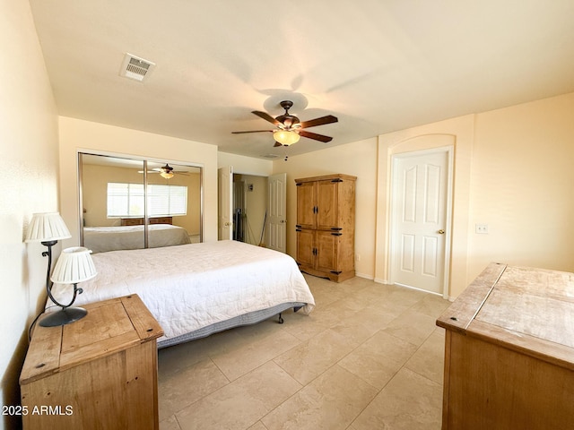 17371 N 86th Ave, Peoria, AZ 85382 - bedroom with a closet and ceiling fan
