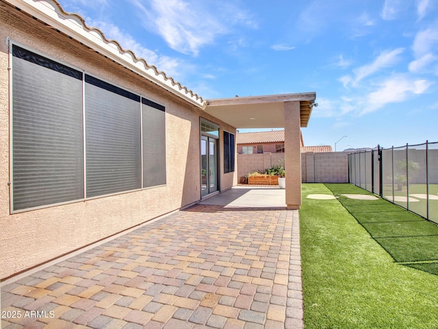 view of patio / terrace with a fenced backyard