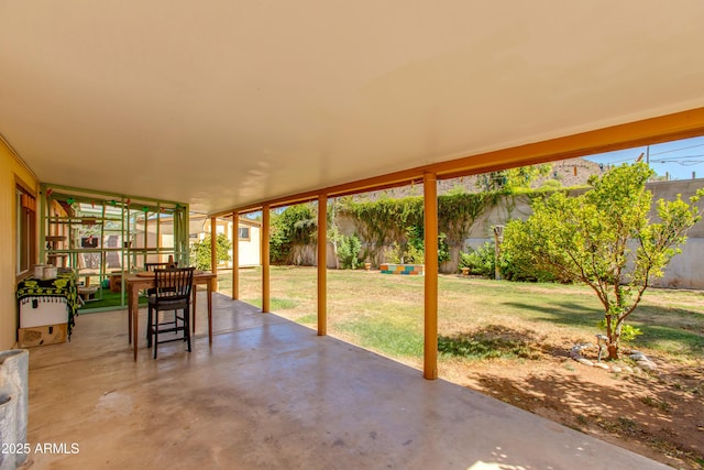 1326 W Joan De Arc Ave, Phoenix, AZ 85029 - fenced backyard with a patio and a storage unit
