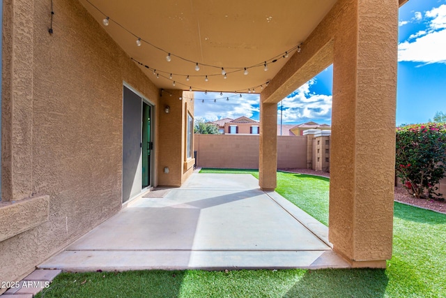 view of patio / terrace with a fenced backyard