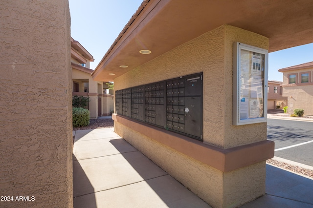 view of community with a mail area