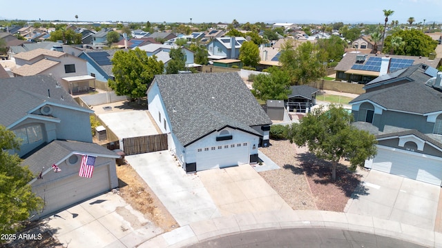 birds eye view of property featuring a residential view