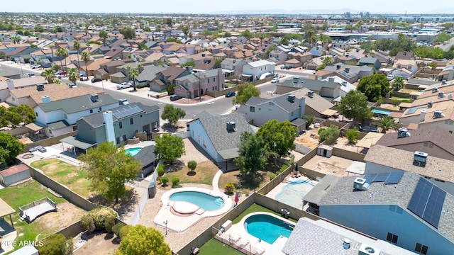 aerial view featuring a residential view