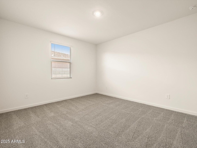 unfurnished room featuring carpet