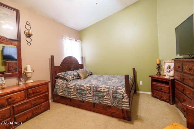 111 N Soho Pl, Chandler, AZ 85225 - carpeted bedroom featuring vaulted ceiling and baseboards
