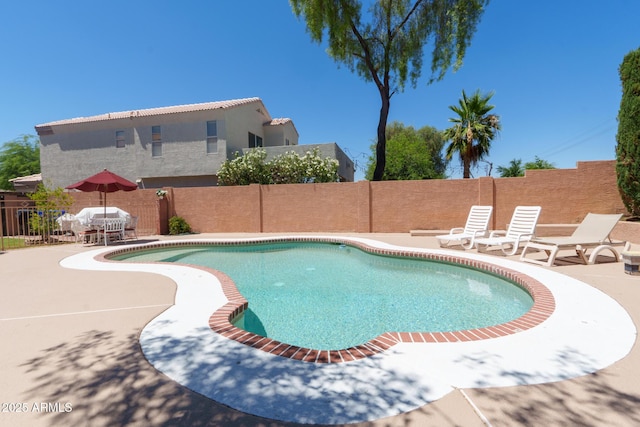 111 N Soho Pl, Chandler, AZ 85225 - view of pool with a fenced backyard and a patio