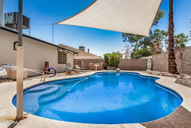 2062 S Emerson, Mesa, AZ 85210 - view of swimming pool with a fenced backyard and a patio