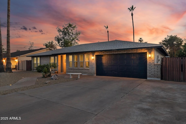 2062 S Emerson, Mesa, AZ 85210 - ranch-style home with a garage, driveway, and brick siding