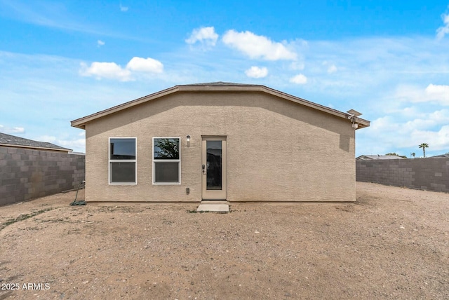 459 Brandeis Dr, Morristown, AZ 85342 - rear view of property with a fenced backyard and stucco siding