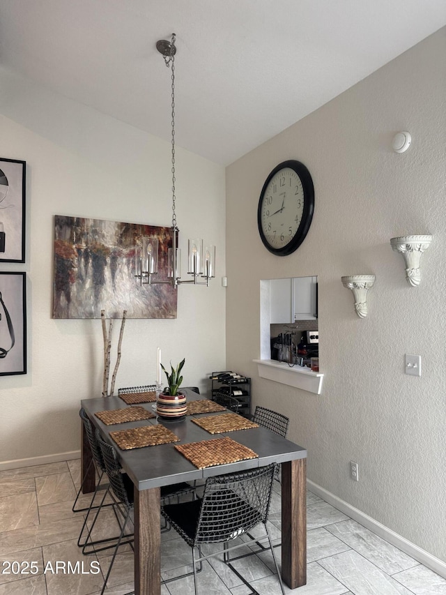 dining area with baseboards