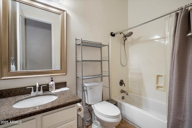 12943 W Mclellan Rd, Glendale, AZ 85307 - bathroom with toilet, shower / bath combo, and vanity