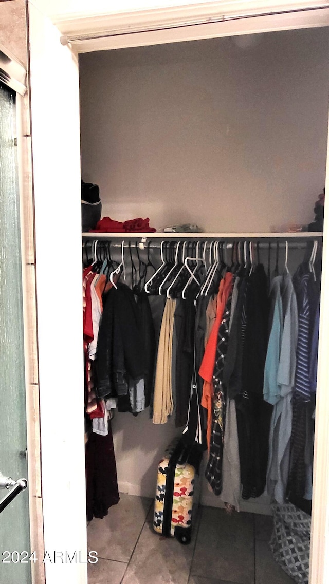 view of closet