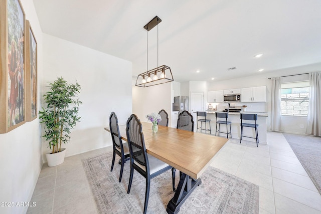 4911 N 193rd Ave, Litchfield Park, AZ 85340 - dining room featuring light tile patterned flooring and recessed lighting
