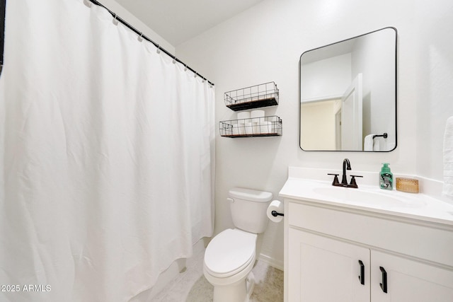 4911 N 193rd Ave, Litchfield Park, AZ 85340 - full bath with toilet, vanity, a shower with curtain, and baseboards